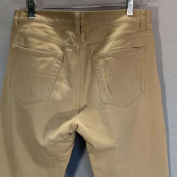 Banana Republic Pants Mens 31 The Traveler Slim Fit Tan Cotton Stretch Chino - Picture 9 of 10